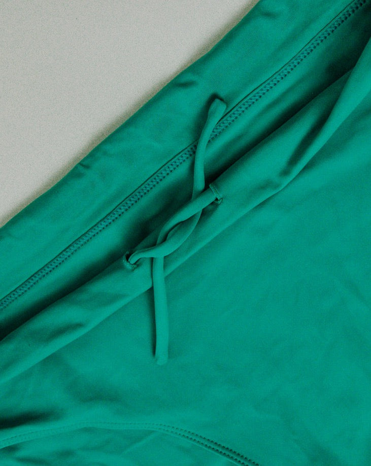 Schnürung bekeen Bikinihose grün